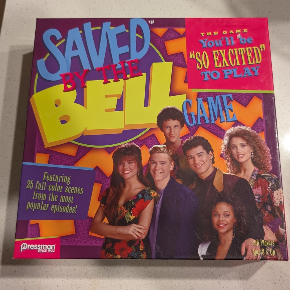 Saved by the Bell Board Game - Purple Official Pressman Edition
